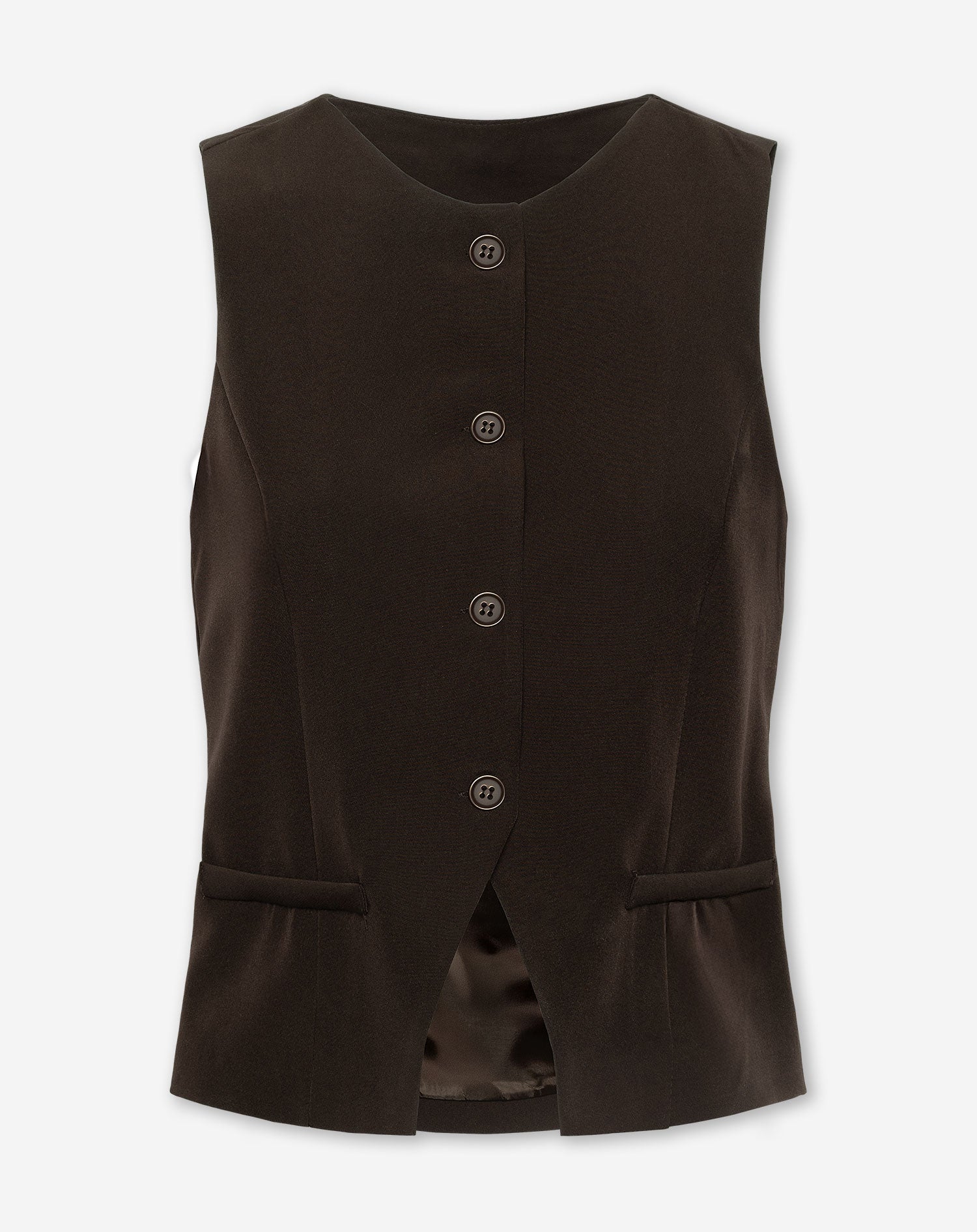 MOLLY GILET DONKERBRUIN