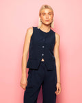 MOLLY GILET MARINEBLAUW