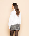 ROBBIN SEQUINS SKIRT SILVER