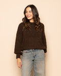 ELISA BOUCLE KNIT BROWN
