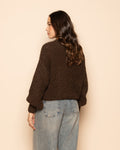 ELISA BOUCLE KNIT BROWN
