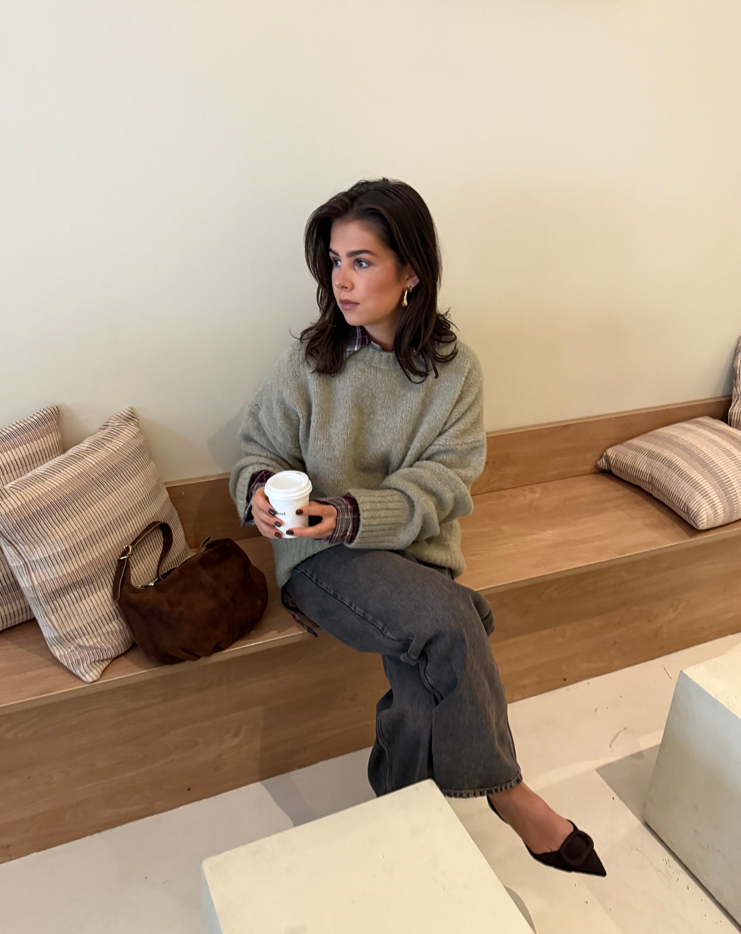 BIANCA BOXY KNIT OLIVE