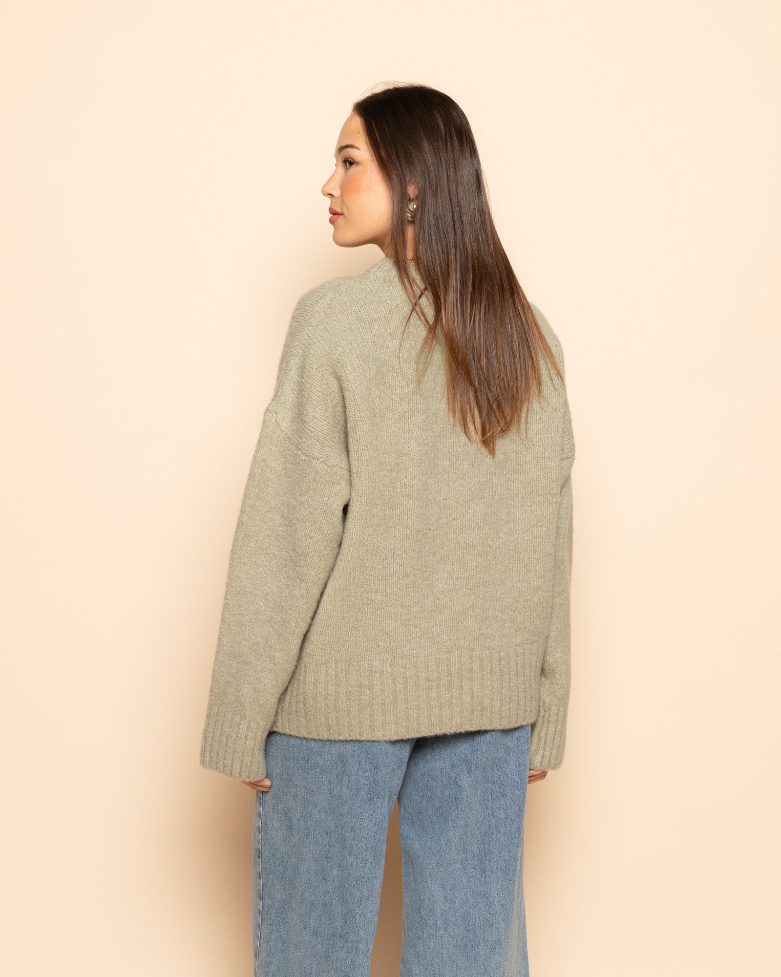 BIANCA BOXY KNIT OLIVE