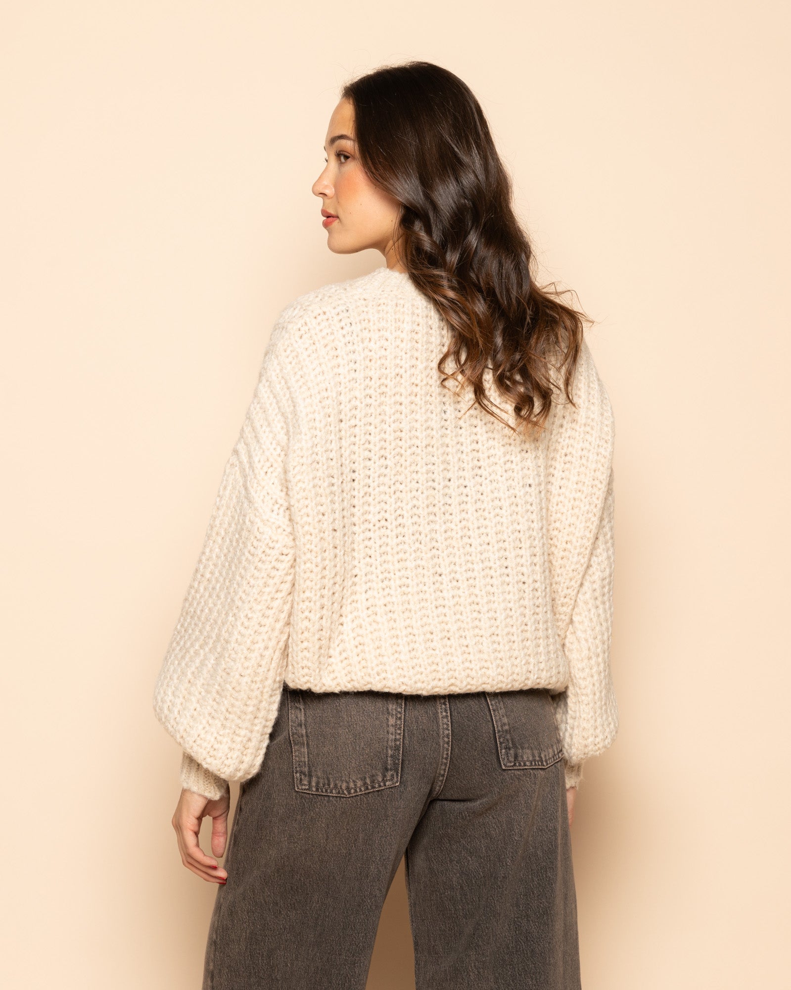 ESMEE CHUNKY KNIT BEIGE