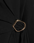 BUCKLE BLAZER DRESS ZWART