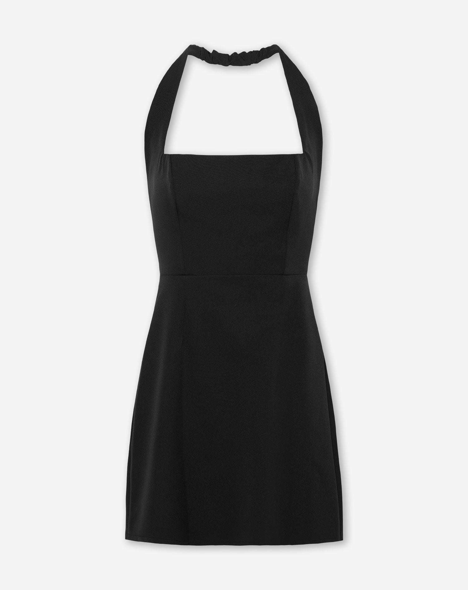 ALLY HALTER DRESS BLACK