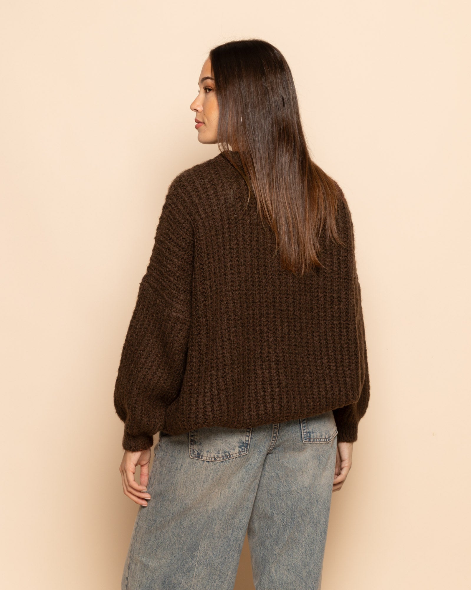 CLEO BOXY KNIT BRUIN