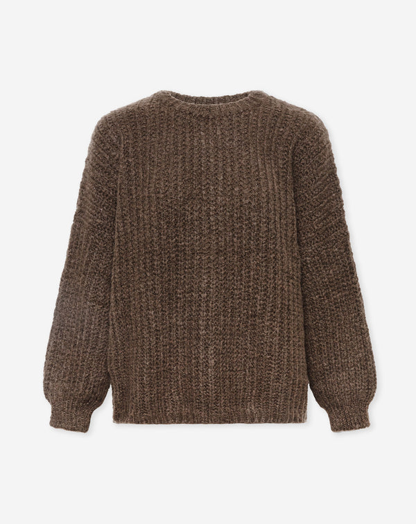 CLEO BOXY KNIT LICHTTAUPE