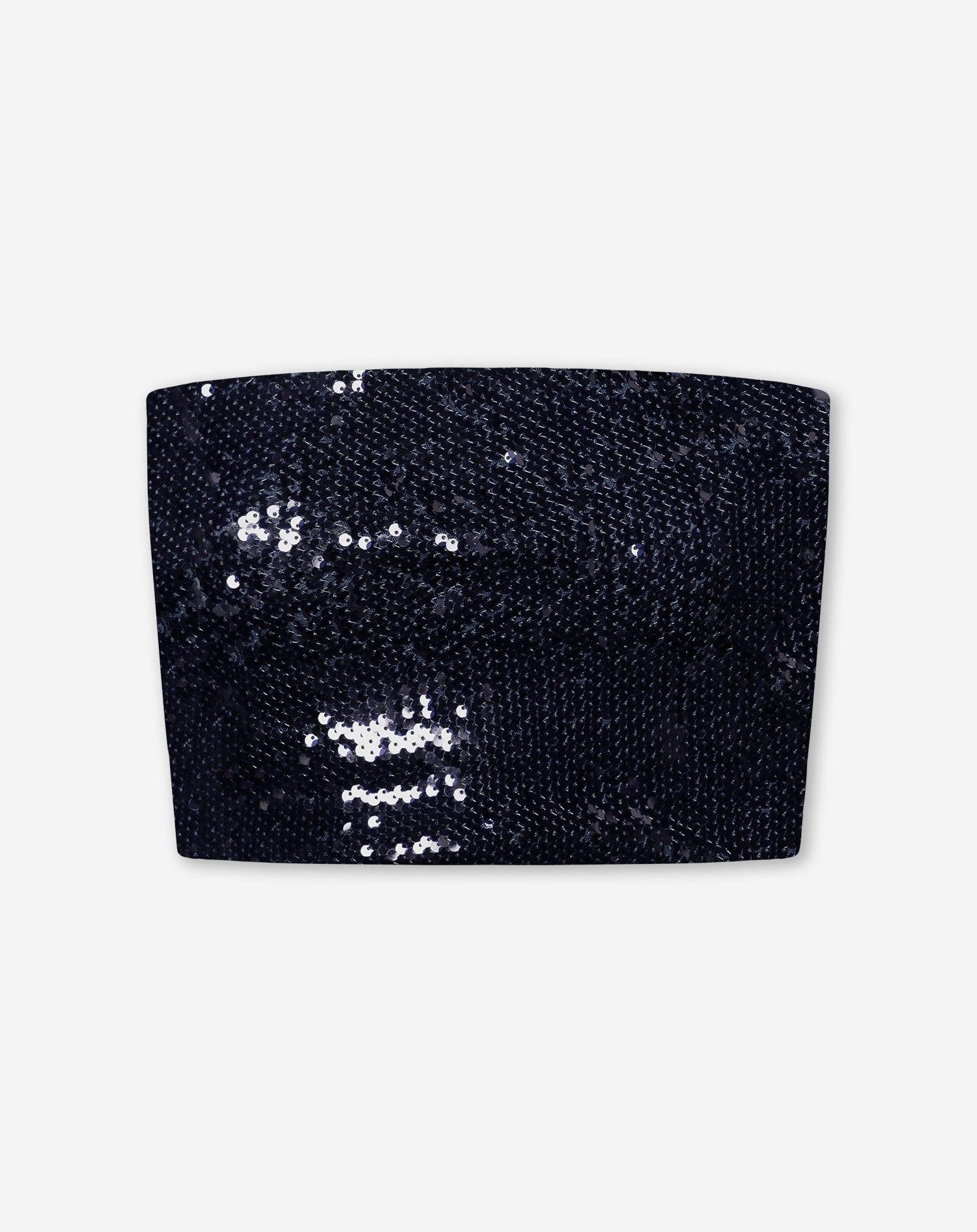 DAHLIA SEQUINS BANDEAU TOP NAVY