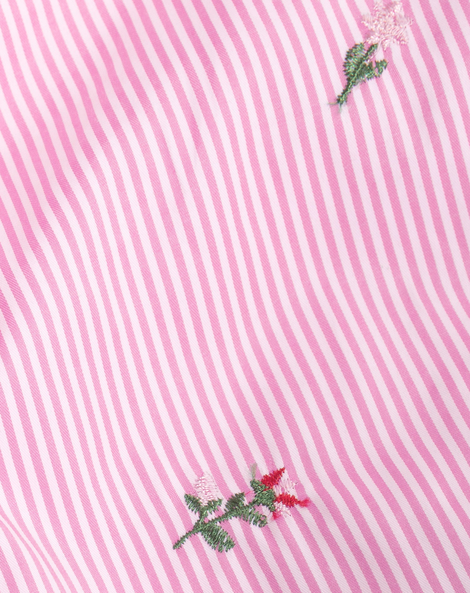 STRIPE FLOWER WRAP TOP PINK