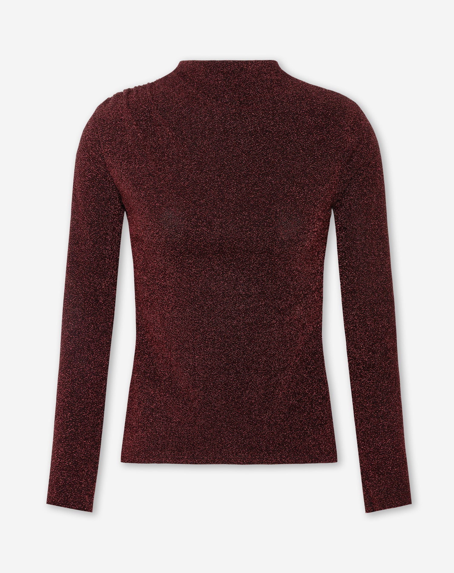 JOANY GLITTER TOP BURGUNDY
