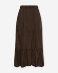 COTTON MAXI SKIRT BRUIN