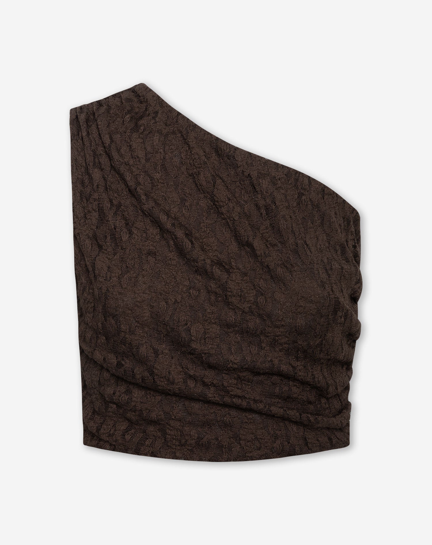 LIZZA STRUCTURE SLEEVELESS RUCHED TOP BRUIN