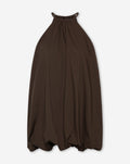 TYRA COTTON BUBBLE HEM DRESS BRUIN