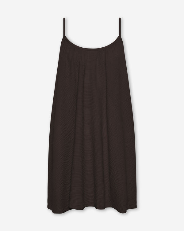 MIRA MOUSSELINE SHORT DRESS BRUIN