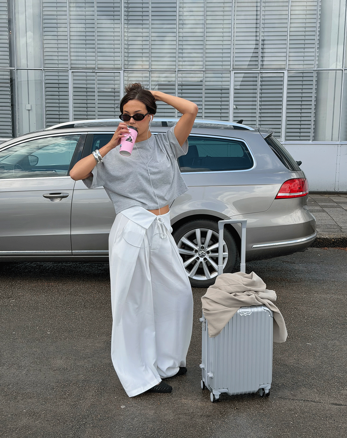 YASMIN OVERLAP PANTALON TALL WHITE