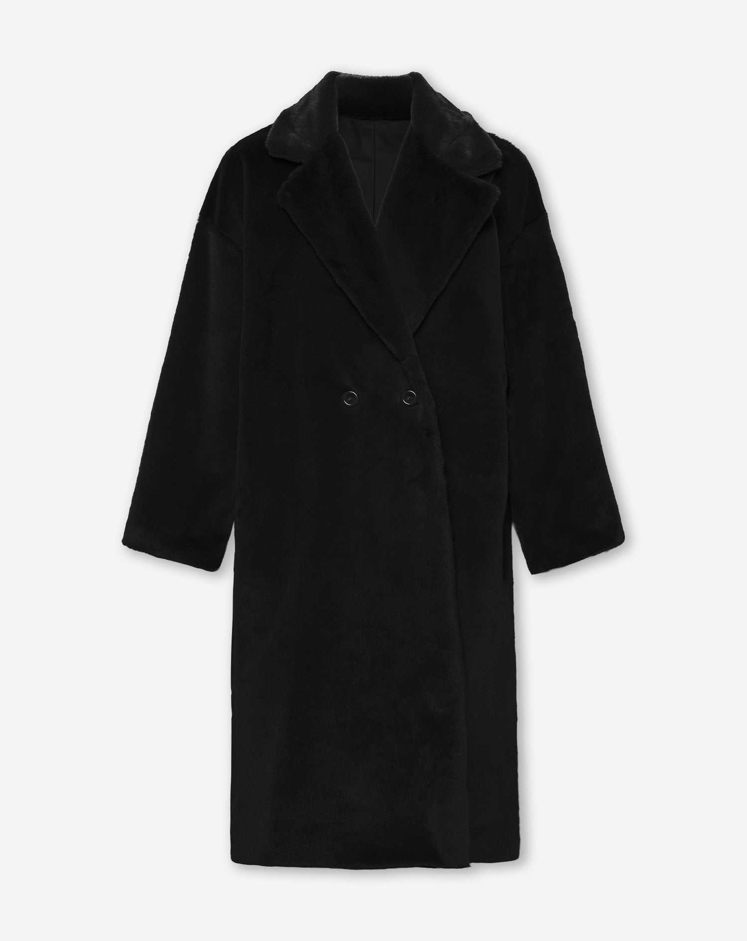 SIERRA LONG FUR COAT BLACK