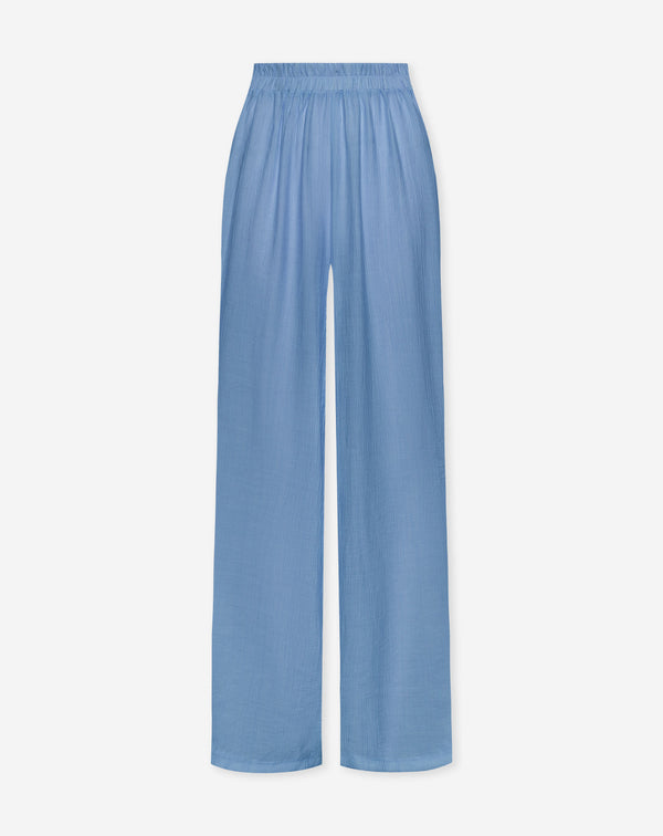 HALLY WIDE LEG PANTS BLAUW