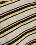 STRIPE PADDED SHOULDER BUBBLE HEM TEE BOTERGEEL