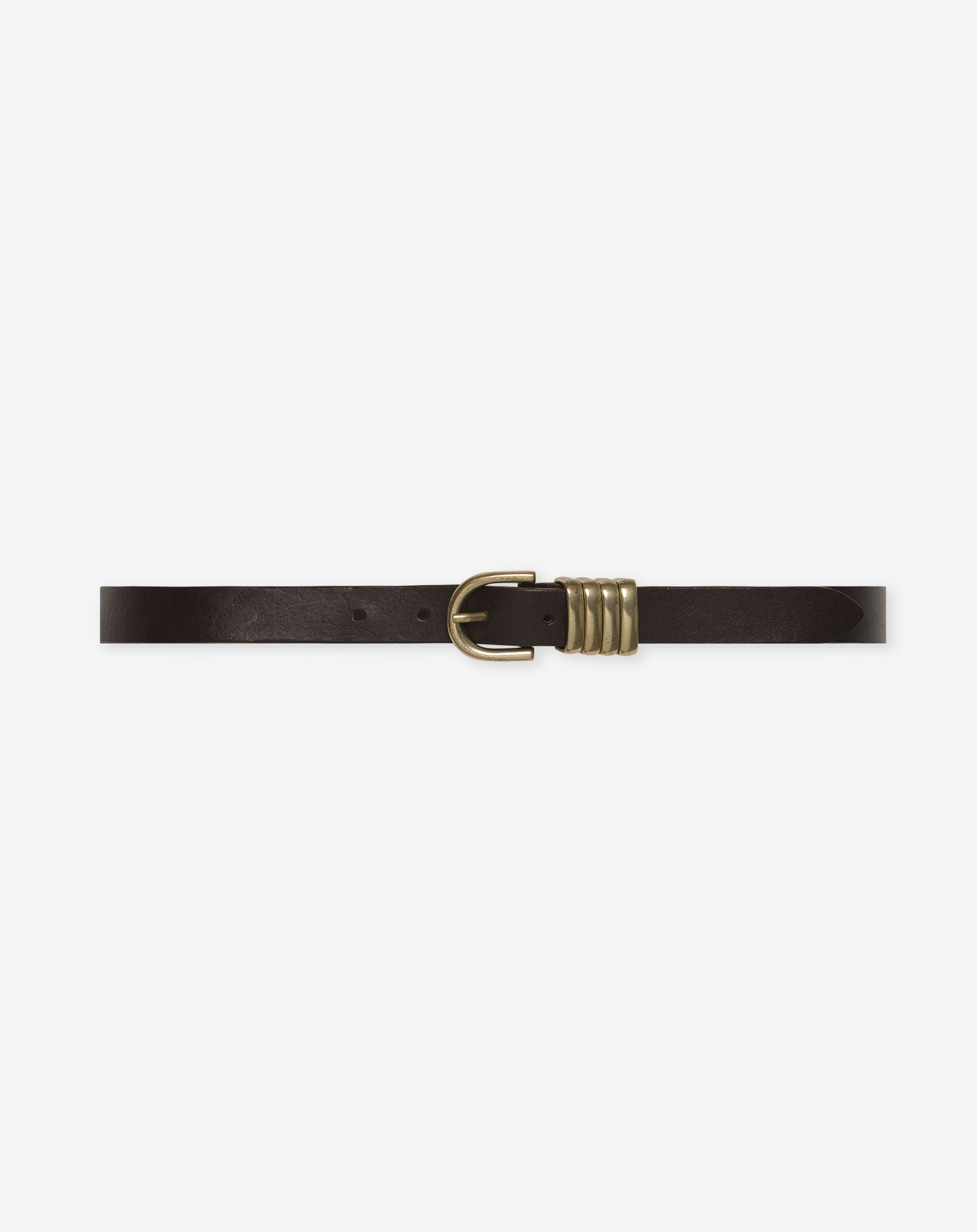 VEERLE LEATHER BELT BRUIN