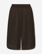 LONG SATIN JORT DONKERBRUIN