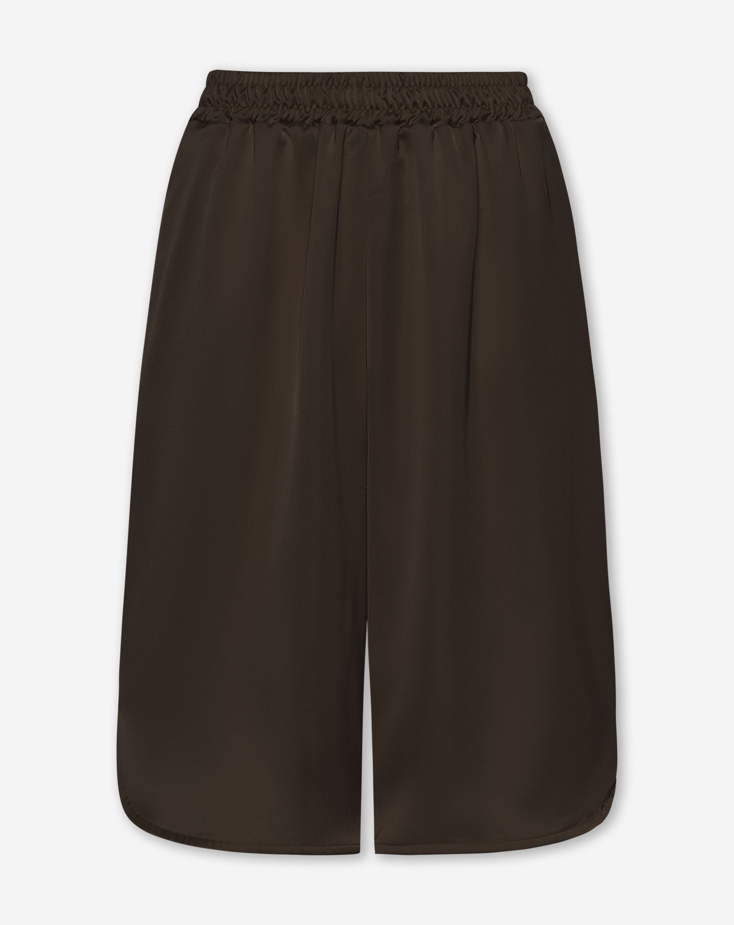 LONG SATIN JORT DONKERBRUIN