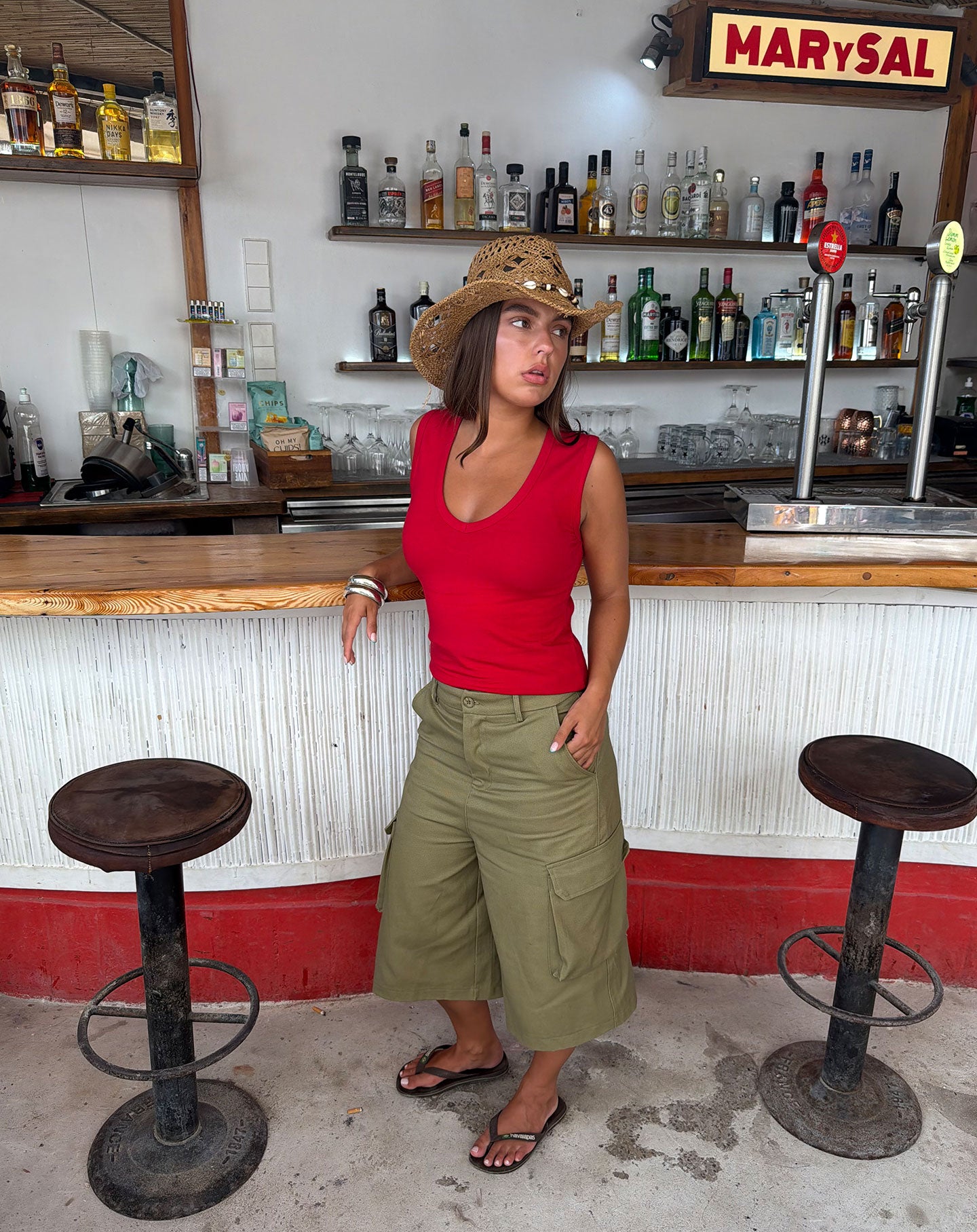 HEAVY CARGO SHORTS LEGERGROEN