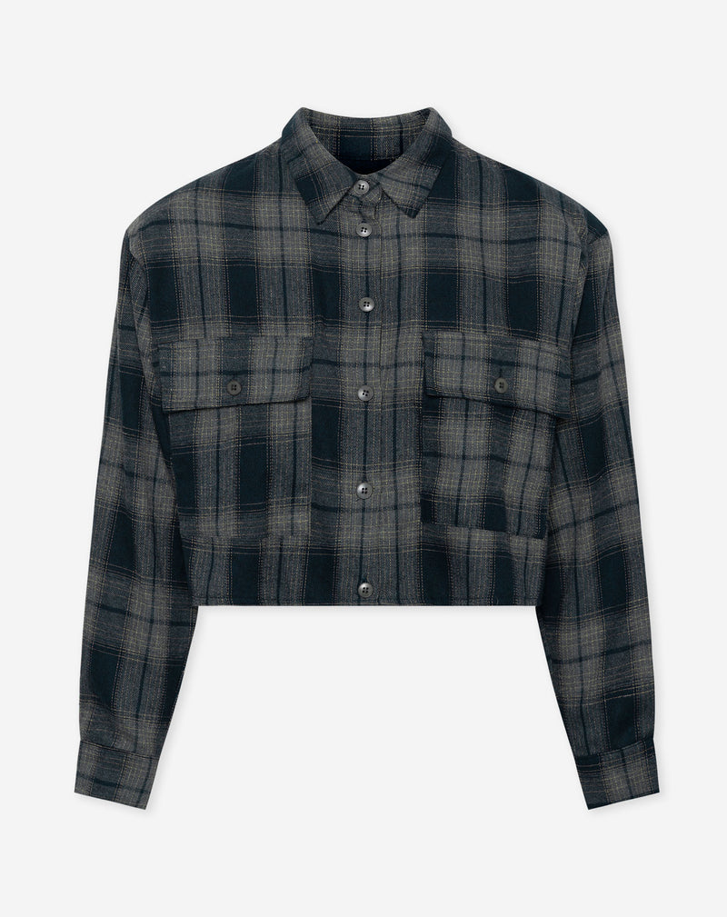 SOFT PADDED CHECK BLOUSE