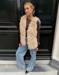 AUBREY HAIRY GILET SAND