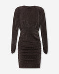 JOSH GLITTER DRESS BROWN
