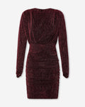 JOSH GLITTER DRESS BURGUNDY