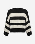 AVERY STRIPE KNIT ZWART