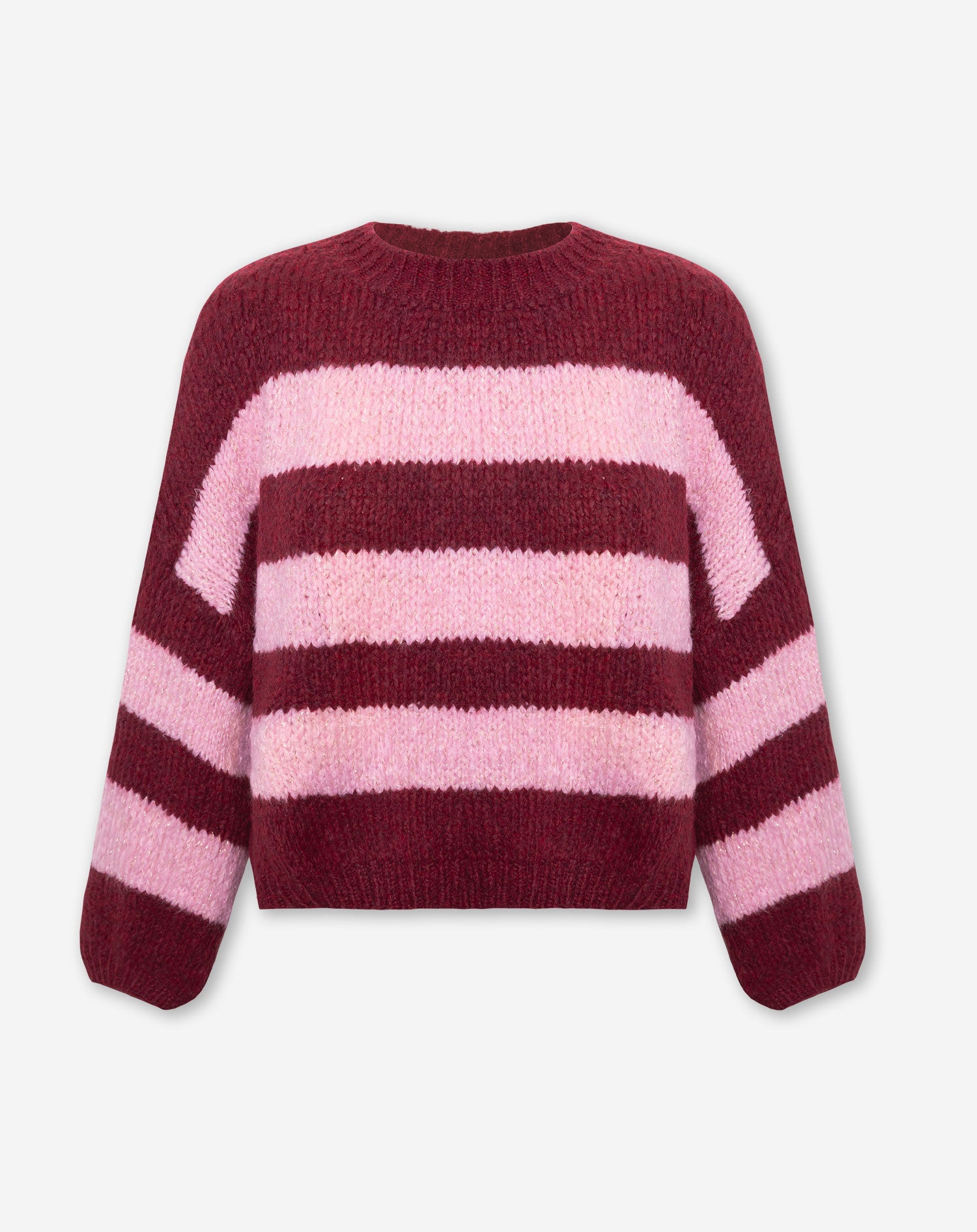 AVERY STRIPE KNIT BORDEAUX