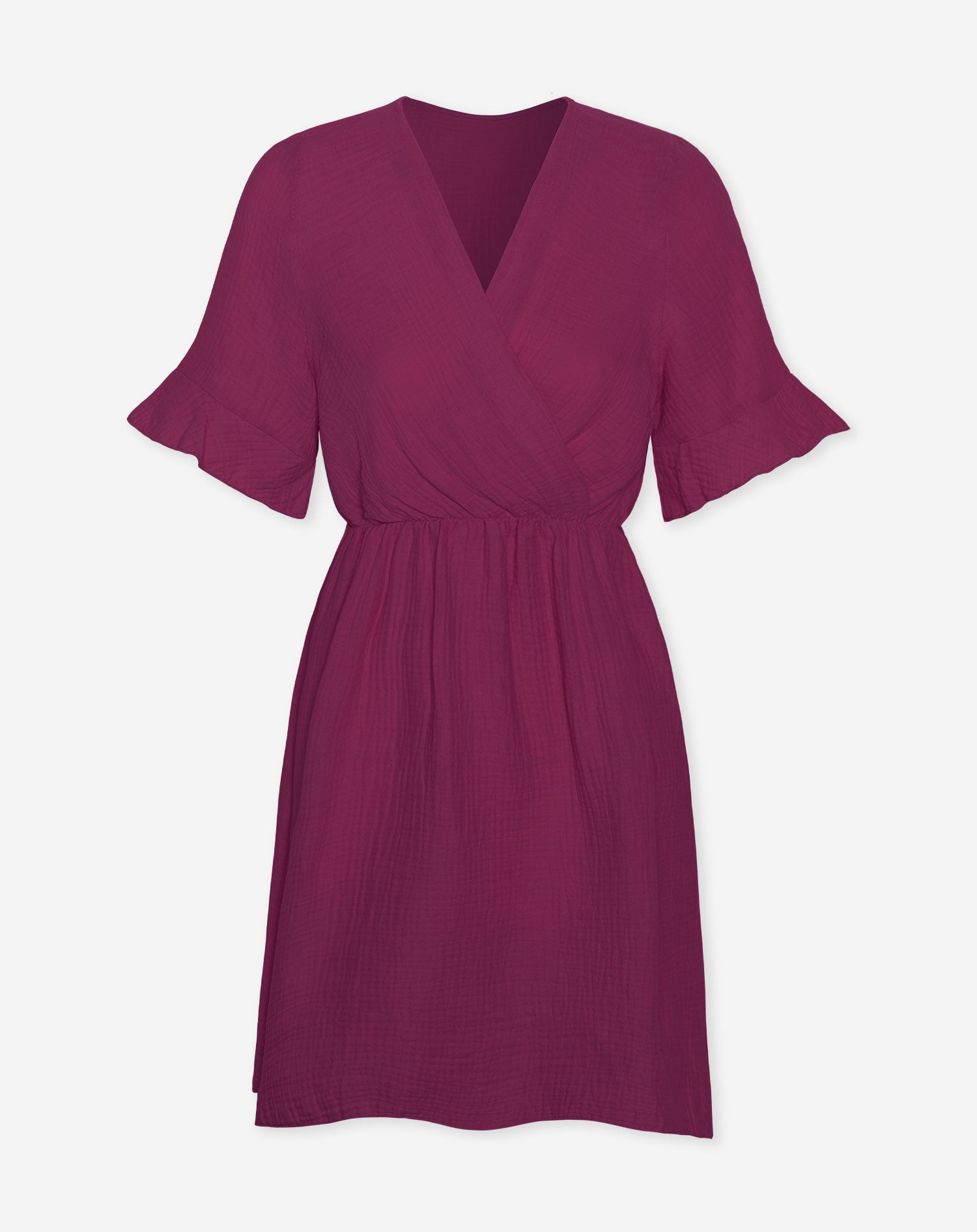 SYLVIE MOUSSELINE DRESS CHERRY
