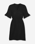 SYLVIE MOUSSELINE DRESS BLACK