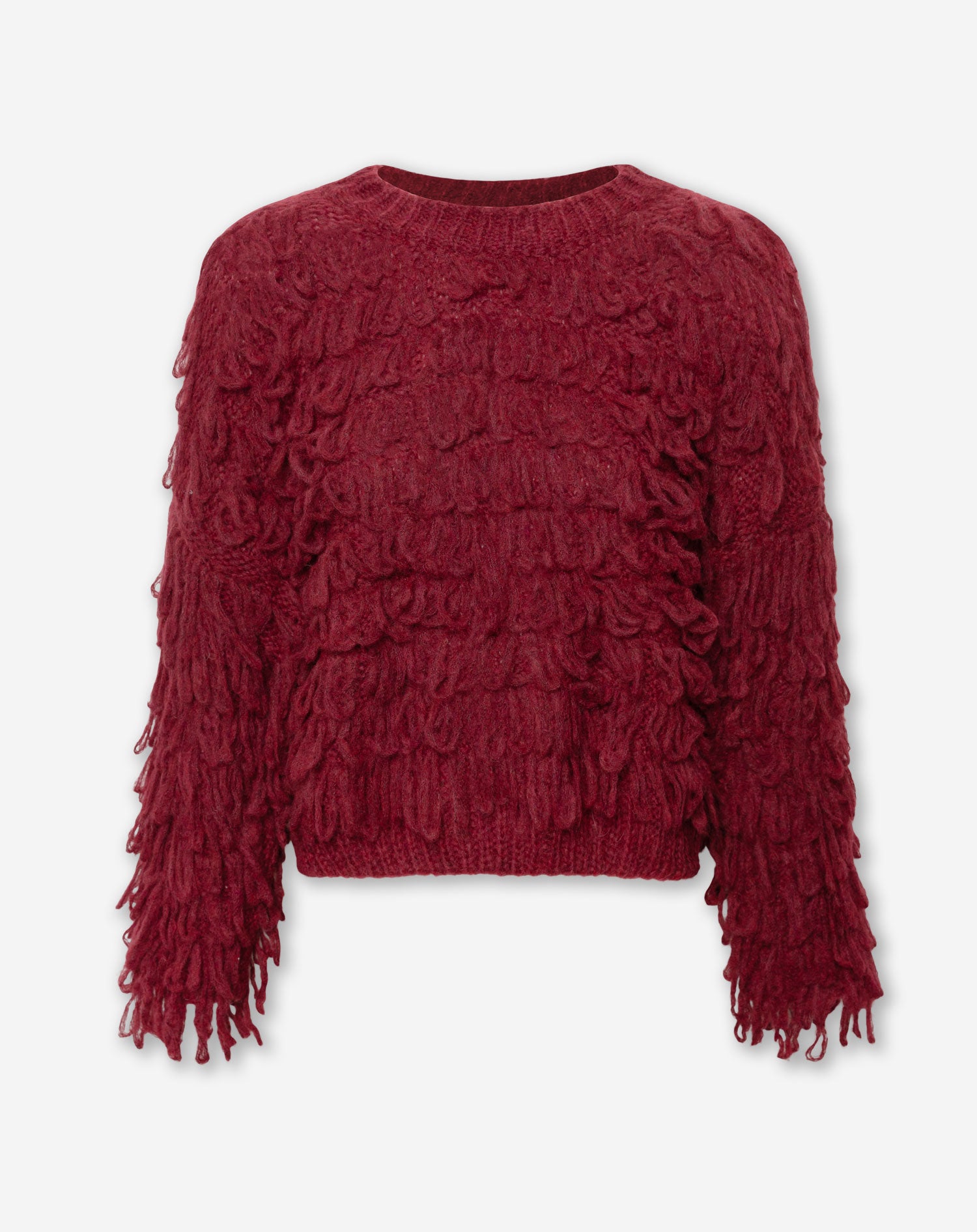 EMMA LOOP KNIT BURGUNDY