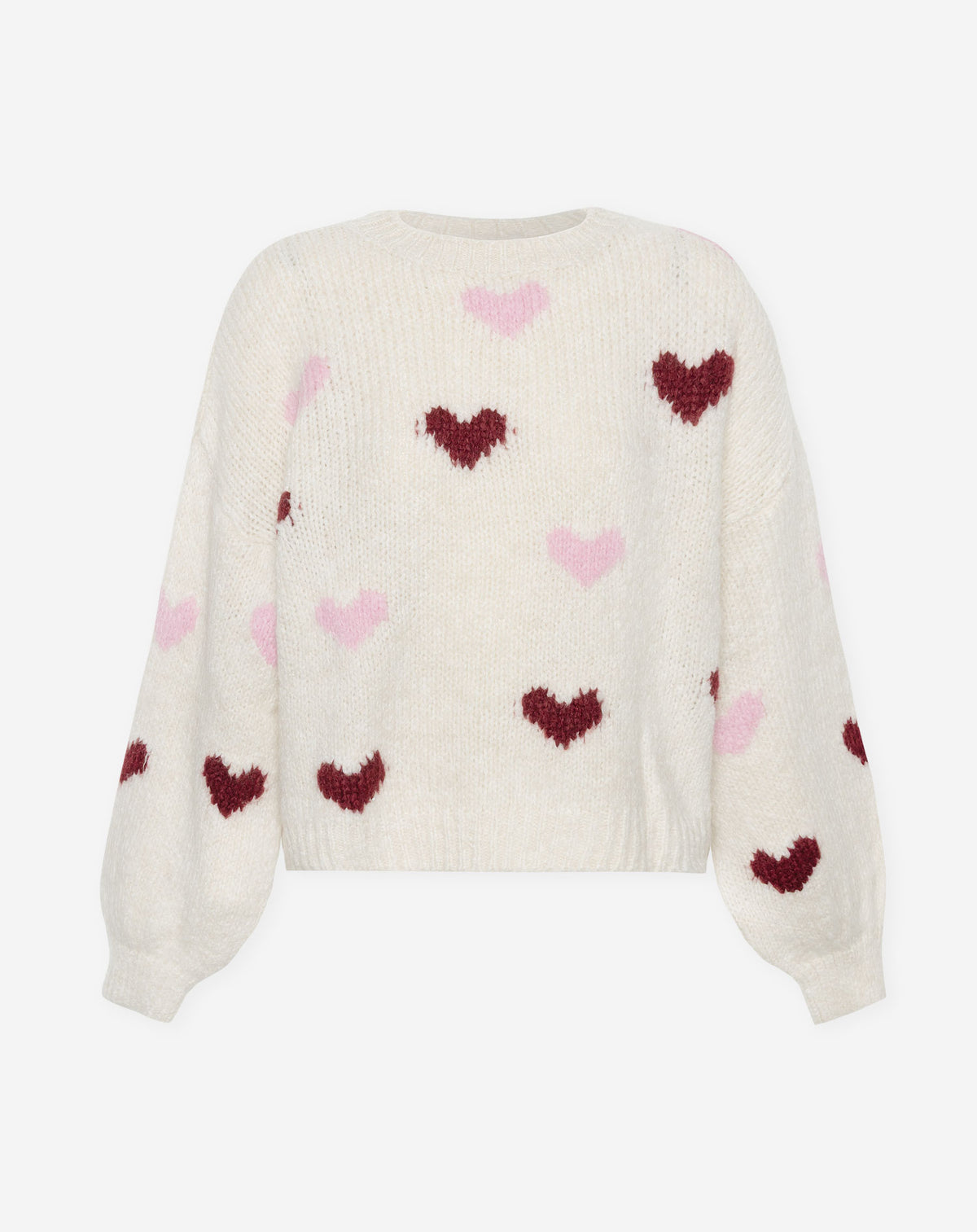 KELLY HEART KNIT OFFWHITE