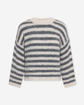 BOUCLE STRIPE KNIT GRIJS