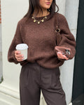 JAMIE KNIT BROWN