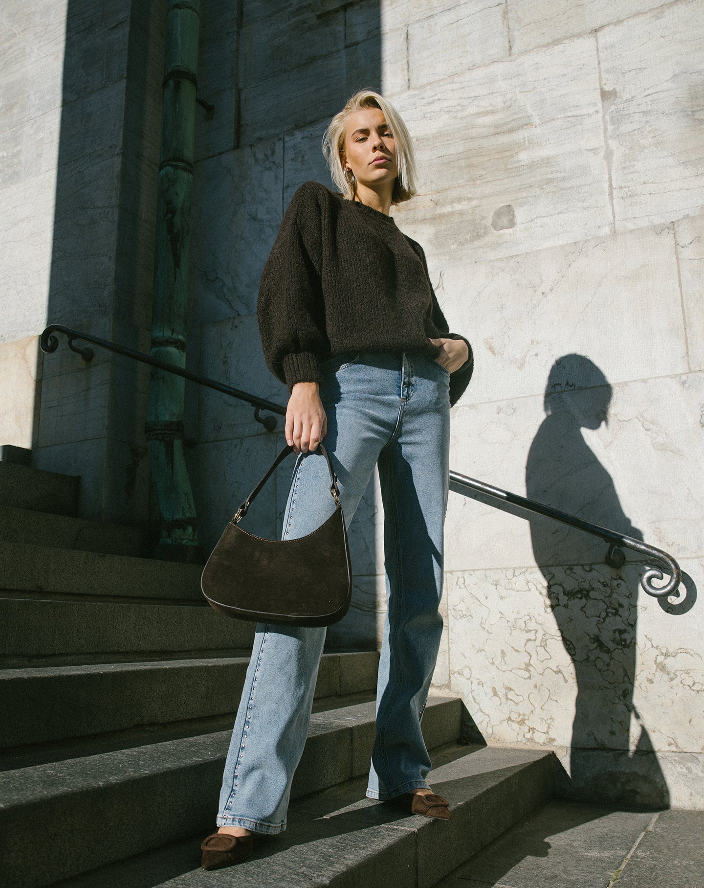 JAMIE KNIT DONKERBRUIN