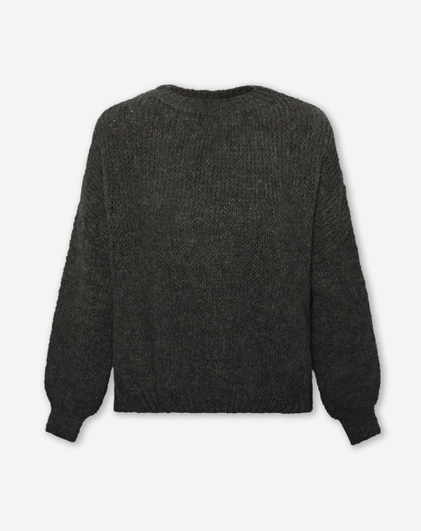 JAMIE KNIT DONKERGRIJS
