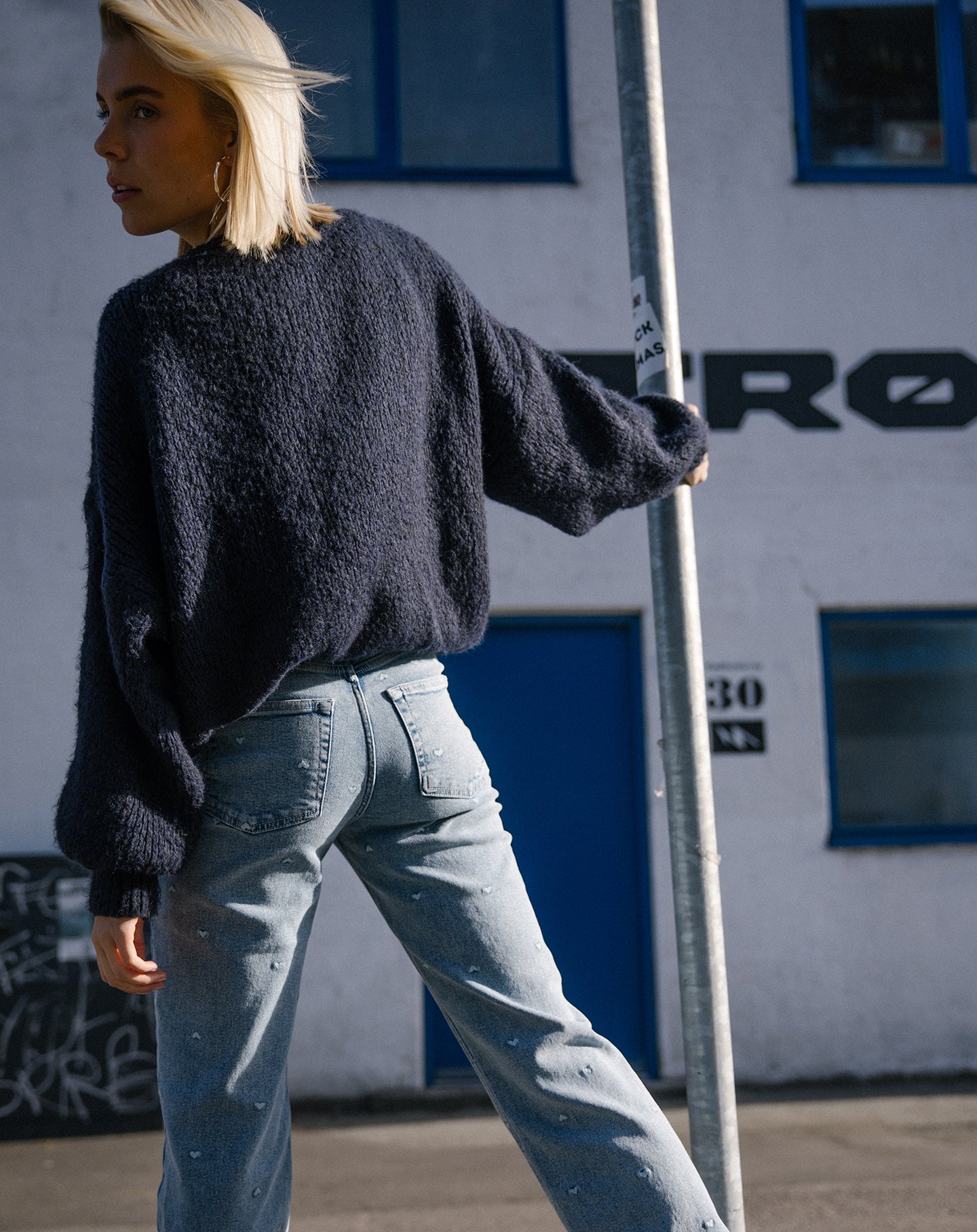 JAMIE KNIT MARINEBLAUW