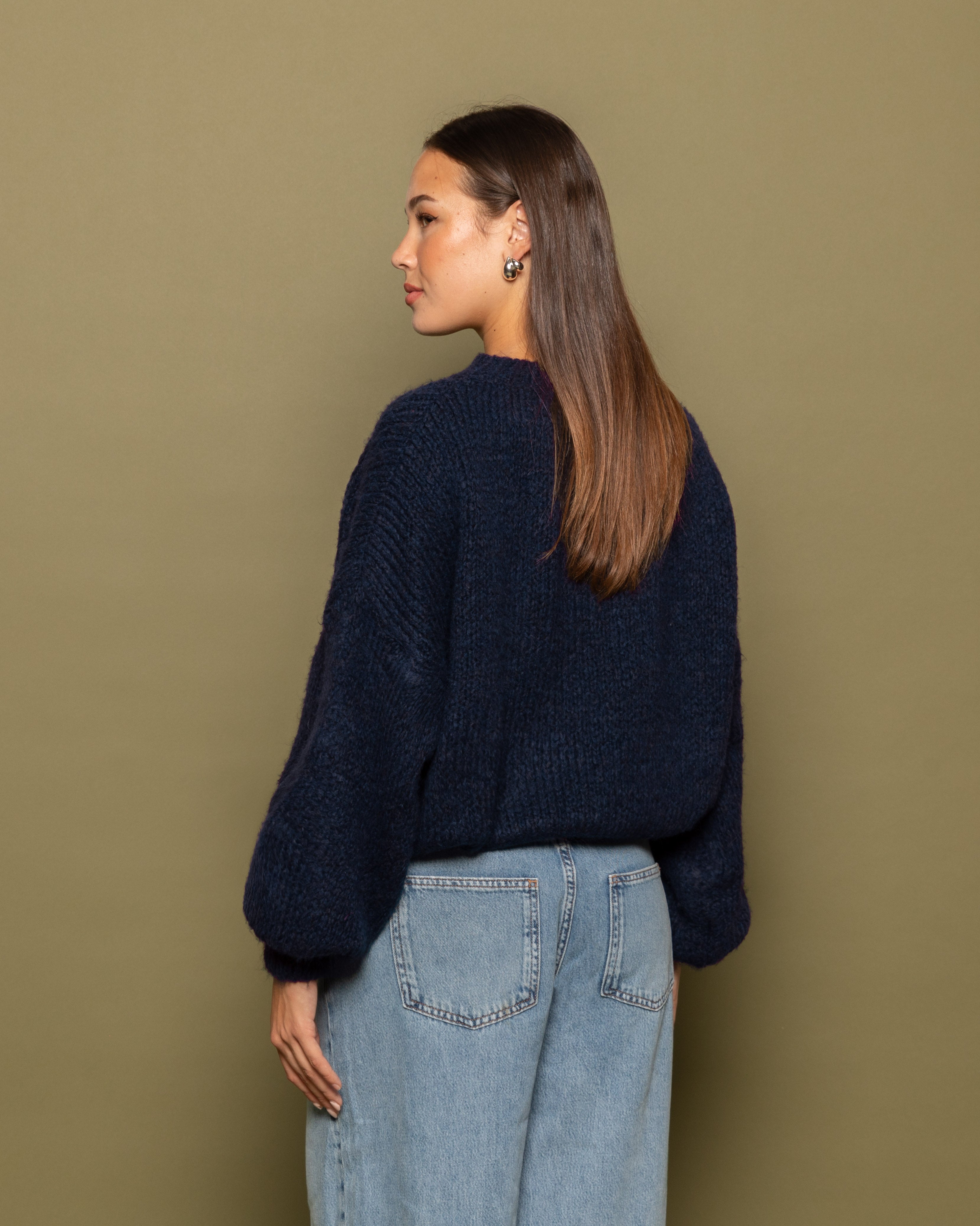 JAMIE KNIT MARINEBLAUW