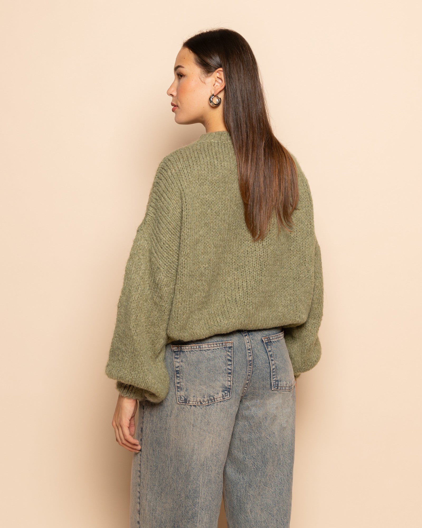 JAMIE KNIT OLIJFGROEN