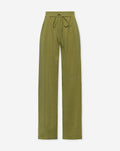 EMMY STRAIGHT LEG PANTS PETITE OLIJFGROEN