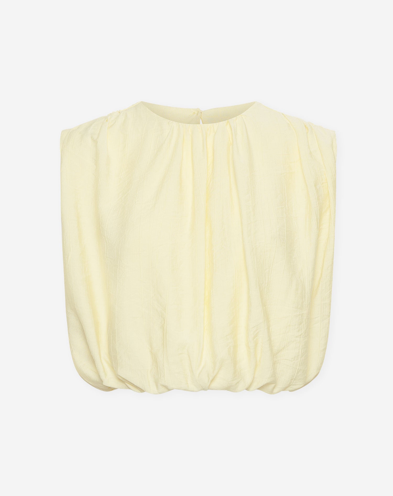 VIVI STRUCTURE BUBBLE HEM TOP BOTERGEEL