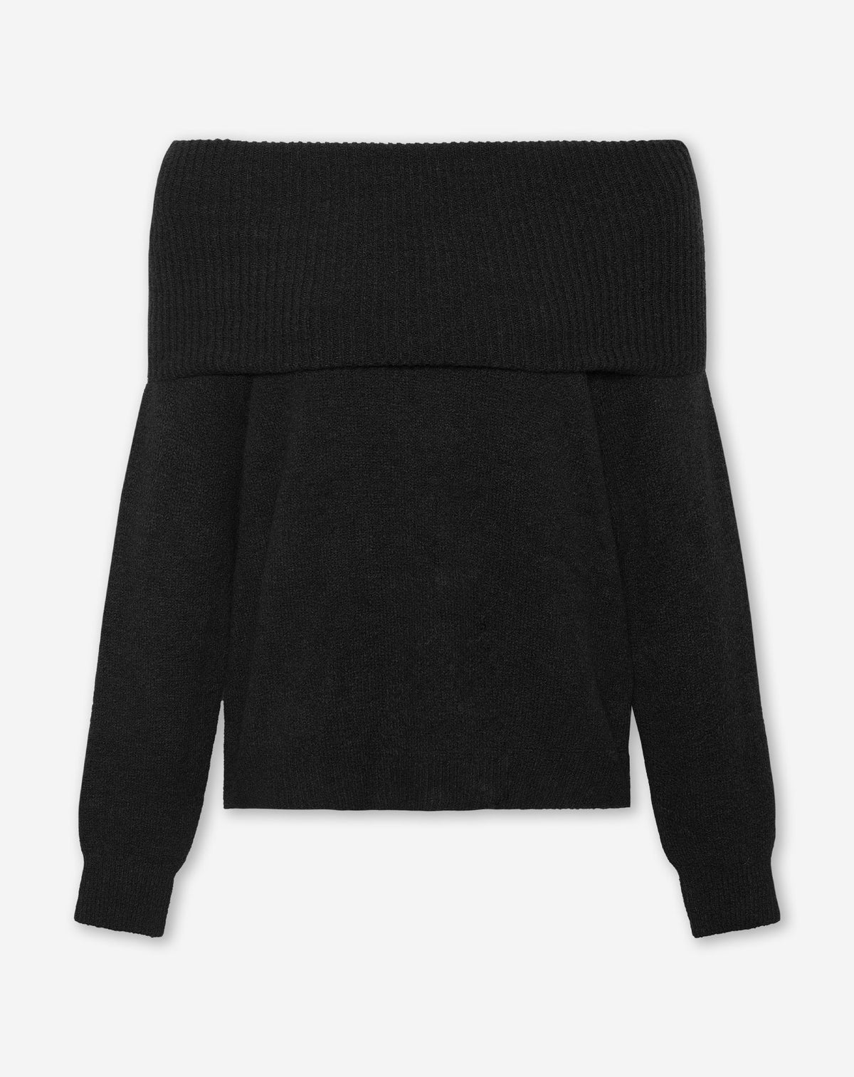 CINTA OFF SHOULDER KNIT BLACK