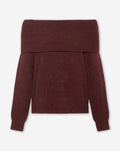 CINTA OFF SHOULDER KNIT BURGUNDY