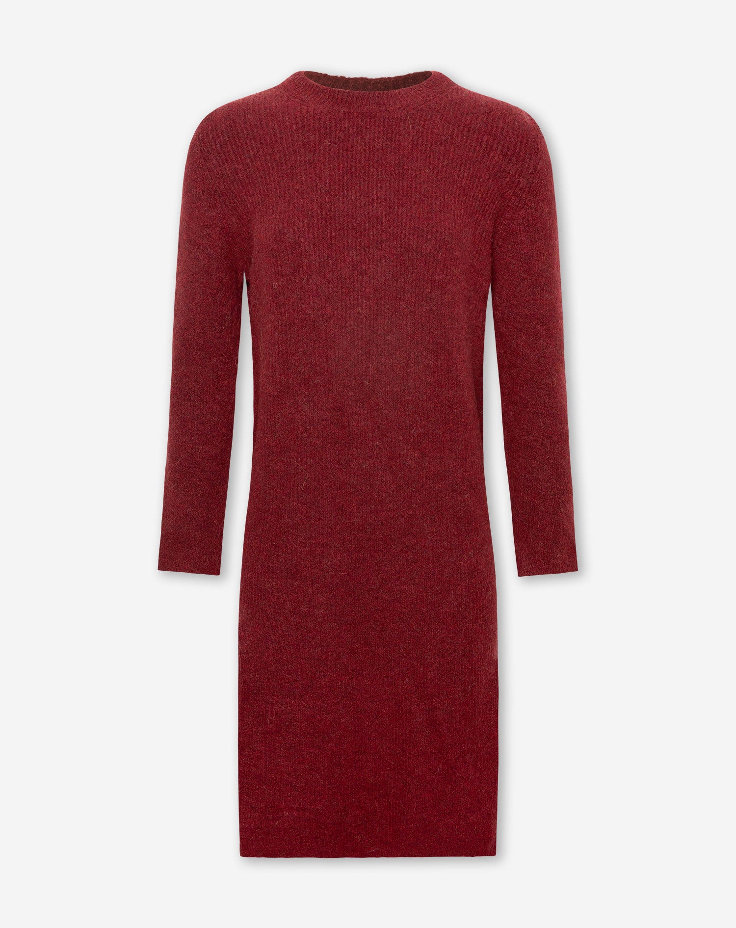 FIA KNITTED DRESS BORDEAUX