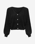 JOLIE V-NECK CARDIGAN BLACK